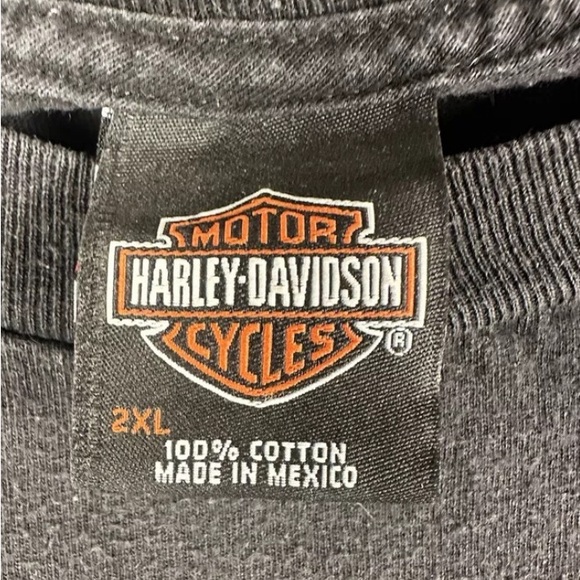 Harley Davidson Bakersfield CA Black 2XL Tshirt W/Front Pocket - Picture 5 of 5